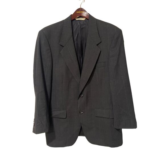 Evan Picone 100% Wool Suit, Vintage Gray, Size 44R, 1026